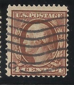 334 4c Used Perf 12 W/F Fine Centering