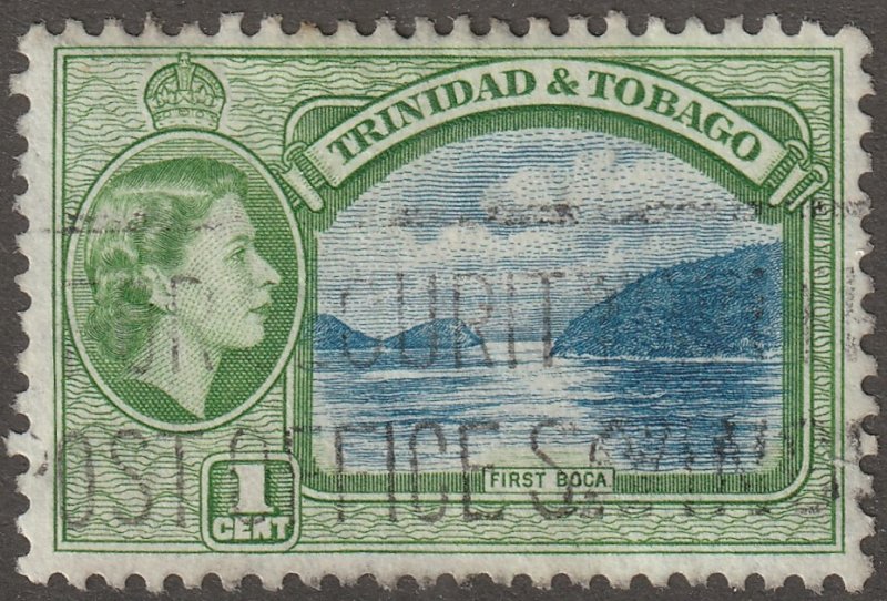 Trinidad and Tobago, stamp, Scott#72,  used, hinged,  1 cent,