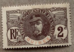 French Guinea 1906 2c Faidherbe. SEE NOTE. Scott 34, CV $1.20