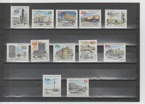 Germany  Scott#  9N223-9N234  MH  (1965-6 The New Berlin)