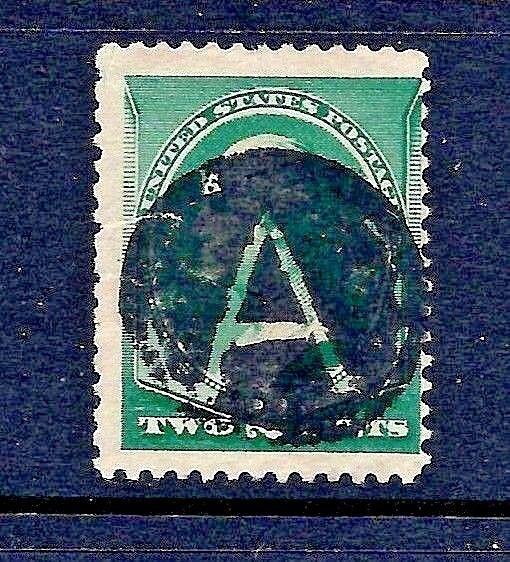 1800s US Stamp w/ Fancy Cancel:  Boldly SON Strike w/Neg. Incribed 'A'....[P]