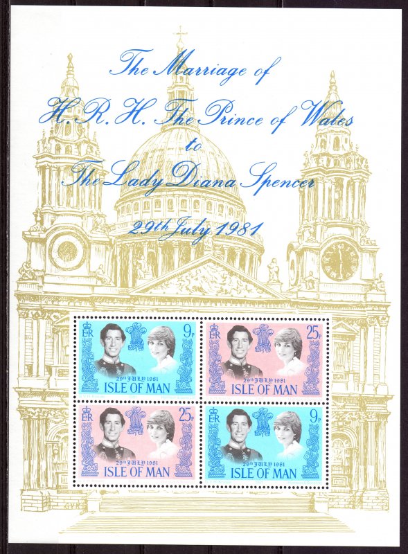 Isle Of Man. 1981. bl5. Princess Diana. MNH. 