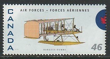 1999 Canada-Sc 1808o-MNH VF-1 single-RCAF-Burgess-Dunne seaplane