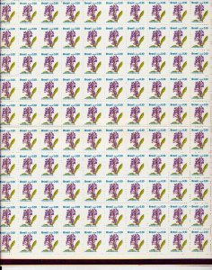 BRAZIL Flowers MNH Blocks (600 Stamps) (Top 534)