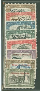 Somalia (Italian Somaliland) #B17/28  Single (Complete Set)