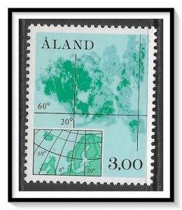 Aland #17 Map MNH