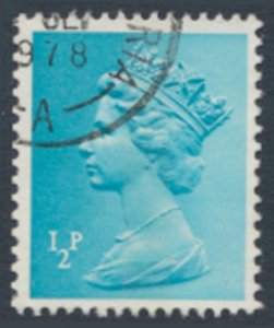 GB  Machin ½p X843  Used SC# MH22  see scans & details