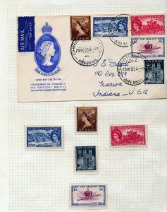 New Zealand GVI/QE Blocks M&U Covers Air First Flight Collection(Igm809) 