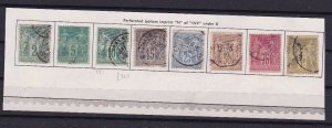 FRANCE 1876,  N OF INV UNDER U  IN REPUBLIQUE TYPE  STAMPS,  CAT £490+  R3093