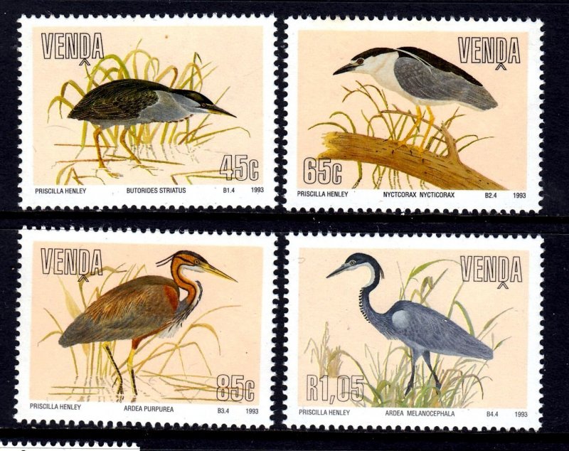 South Africa - Venda 1993 Herons - Birds Complete Mint MNH Set SC 257-260