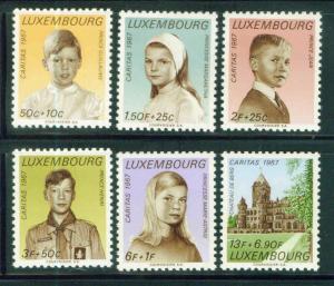 Luxembourg Scott B258-63 MNH** 1967 set