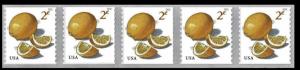 #5256 2c Meyer Lemons Strip/5 - MNH