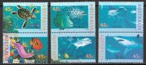 AUSTRALIA 1995 The World Down Under Marine Life Set Sc 1462-1464 MNH