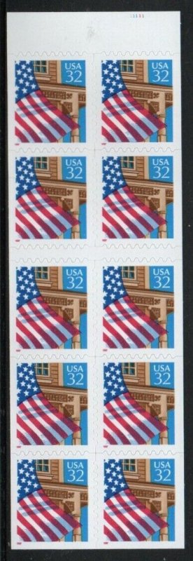 ALLY'S STAMPS US Scott #2921c 32c Flag Porch - Pane [10] MNH [BP-41a]