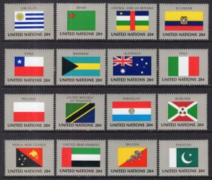 UN New York 425-440 Flags MNH VF