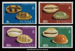 Tuvalu Scott 129-132 Mint never hinged.