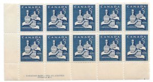 1965 Canada Sc444 5¢ Christmas MNH PB10