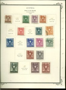 Collection, Austria Part B Scott Pages, 1945/1964, Cat $162, Mint & Used