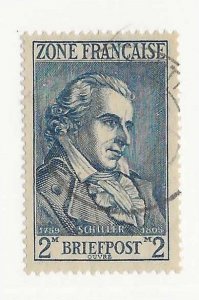 Germany (French Zone) Sc #4N12  2m used VF