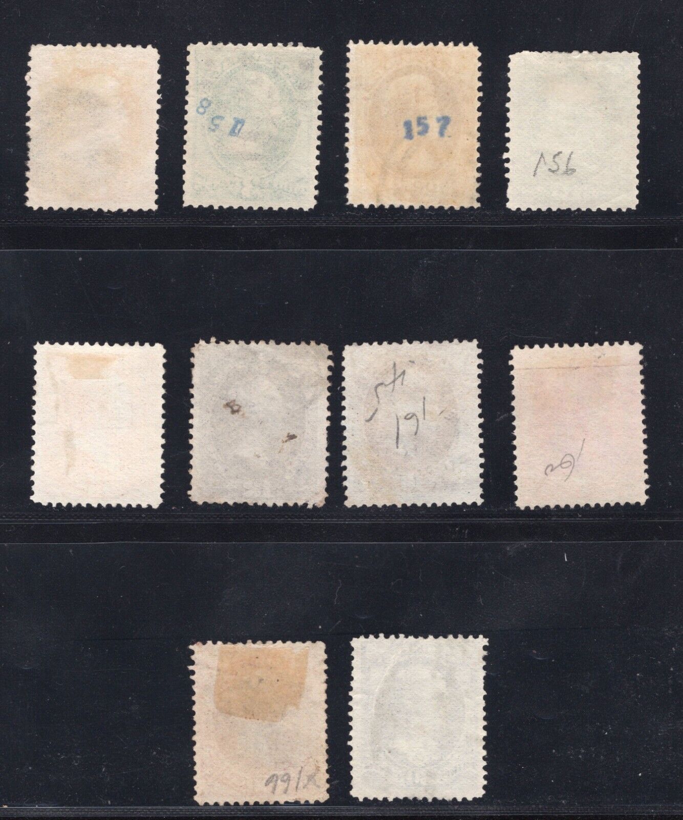 92 cents . Black Vintage Postage Stamp Variety Pack . Set of 5 Marketplace  Postage Stamps by undefined