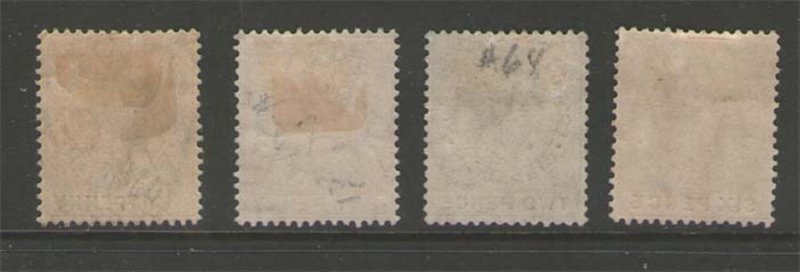 Gibraltar 1912 KGV Sc 66-68,70 MH