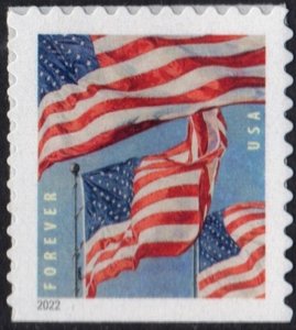 NEW ISSUE: (Forever) U.S. Flags Booklet Single: BCA (2022) SA