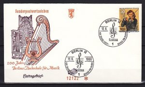 Germany, Scott cat. 9n280. Violinist issue. First day cover. ^