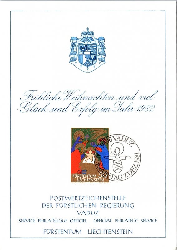 Liechtenstein, Worldwide First Day Cover