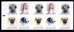 SWEDEN Scott 2582e Self Adhesive Dog booklet 2008