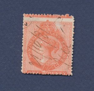 MONTSERRAT - - One Penny Revenue - Queen Victoria - 1886