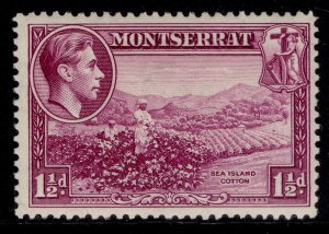 MONTSERRAT GVI SG103, 1½d purple, M MINT. Cat £25. PERF 13