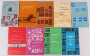 Australia Post pre-decimal Technical Publications on stamps to 1965, set of 9.