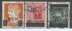 Italy, Scott #460-62, Used