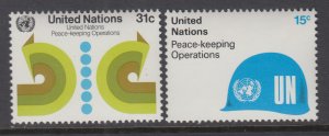 UN New York 320-321 MNH VF