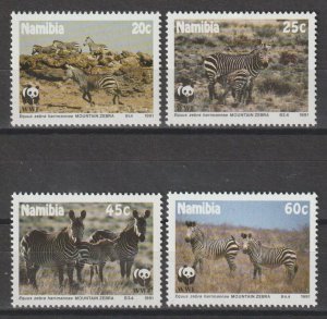 NAMIBIA 1991 WWF SG 572/5 MNH