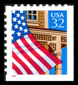 USA 2921 Mint (NH) Booklet Stamp (red 1996 date)