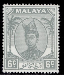 MALAYSIA - Trengganu GVI SG72, 6c grey, NH MINT.