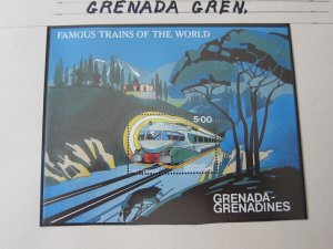Grenada 1982 Sc 515 Train set MNH