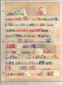 DENMARK COLLECTION ON STOCK SHEET, MINT/USED