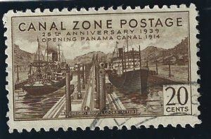 Canal Zone Scott #133 Used 20c  25th Anniversary 2019 CV $7.00