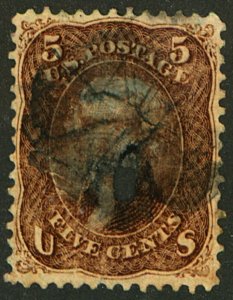 U.S. #76 USED LARGE HOLE