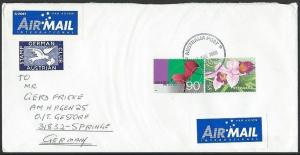 AUSTRALIA 2000 airmail cover to New Zealand - nice franking................12997