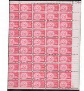 #C44 MNH UNIVERSAL POSTAL UNION Sheet of 50 (S410) Full Gutter on Top