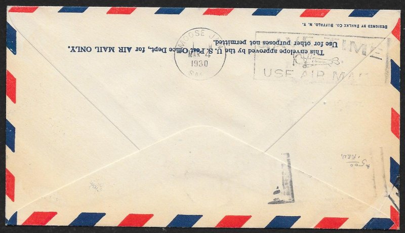 CANADA First Flight Cover c1930 Winnipeg to Moose Jaw