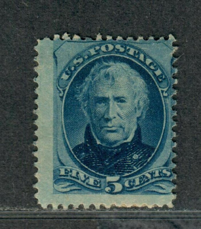 US Sc#185 M/HH/A, Paper Adhesions No Faults, Cv. $500