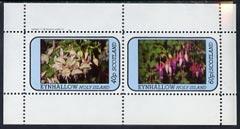 Eynhallow 1982 Flowers #08 (Fuschias) perf  set of 2 valu...