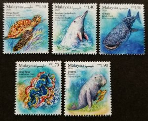 Malaysia Definitive Iconic Marine Life 2020 Turtle Whale Dolphin (sheetlet) MNH