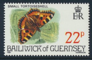 Guernsey  SG 228  SC# 220  Butterflies  Mint Never Hinged see scan 