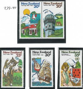 Scott: 744-747 - New Zealand - Architecture Issue, MNH