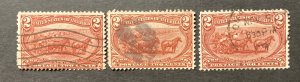 U.S. 1898 #286, Farming, Wholesale lot of 3, Used, CV $8.25